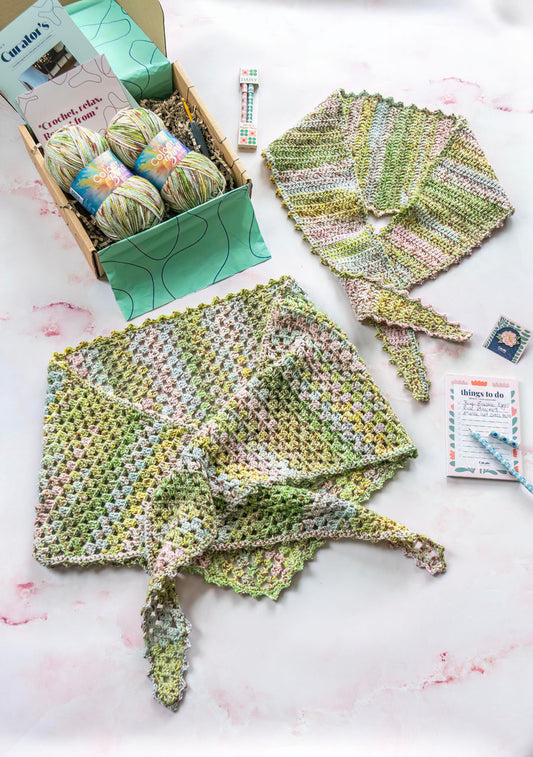 Bloom & Stitch Shawl Crochet Kit