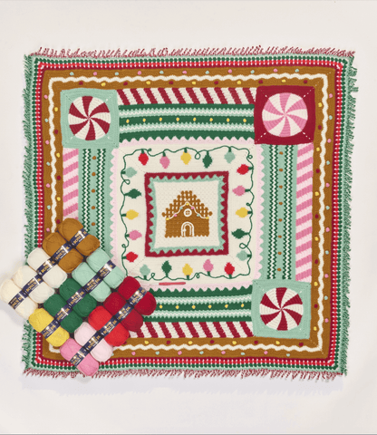 Gingerbread Blanket Yarn Pack, Free Pattern & Video