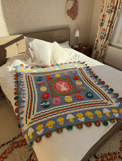 Easter Egg Blanket Yarn Pack, Free Pattern & Video