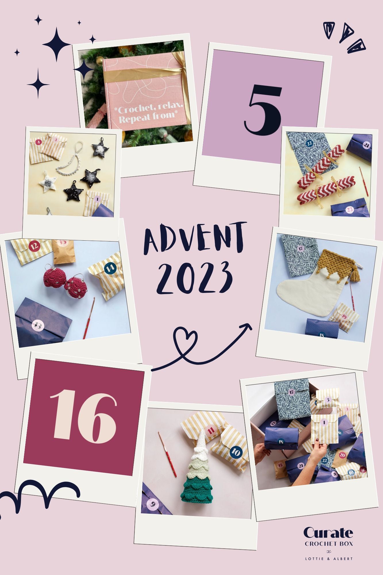 The Curate Crochet Box Advent 2025