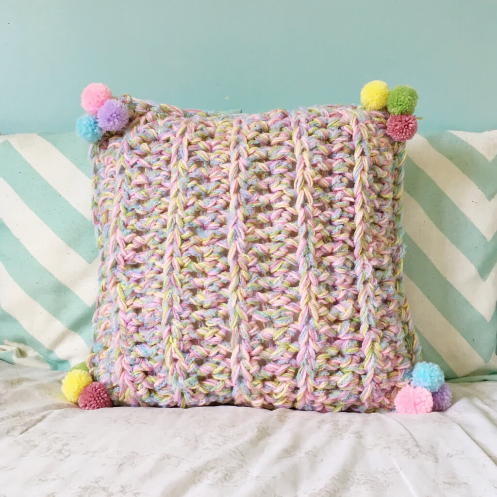 Crochet Rainbow Blanket and Cushion Crochet Pattern