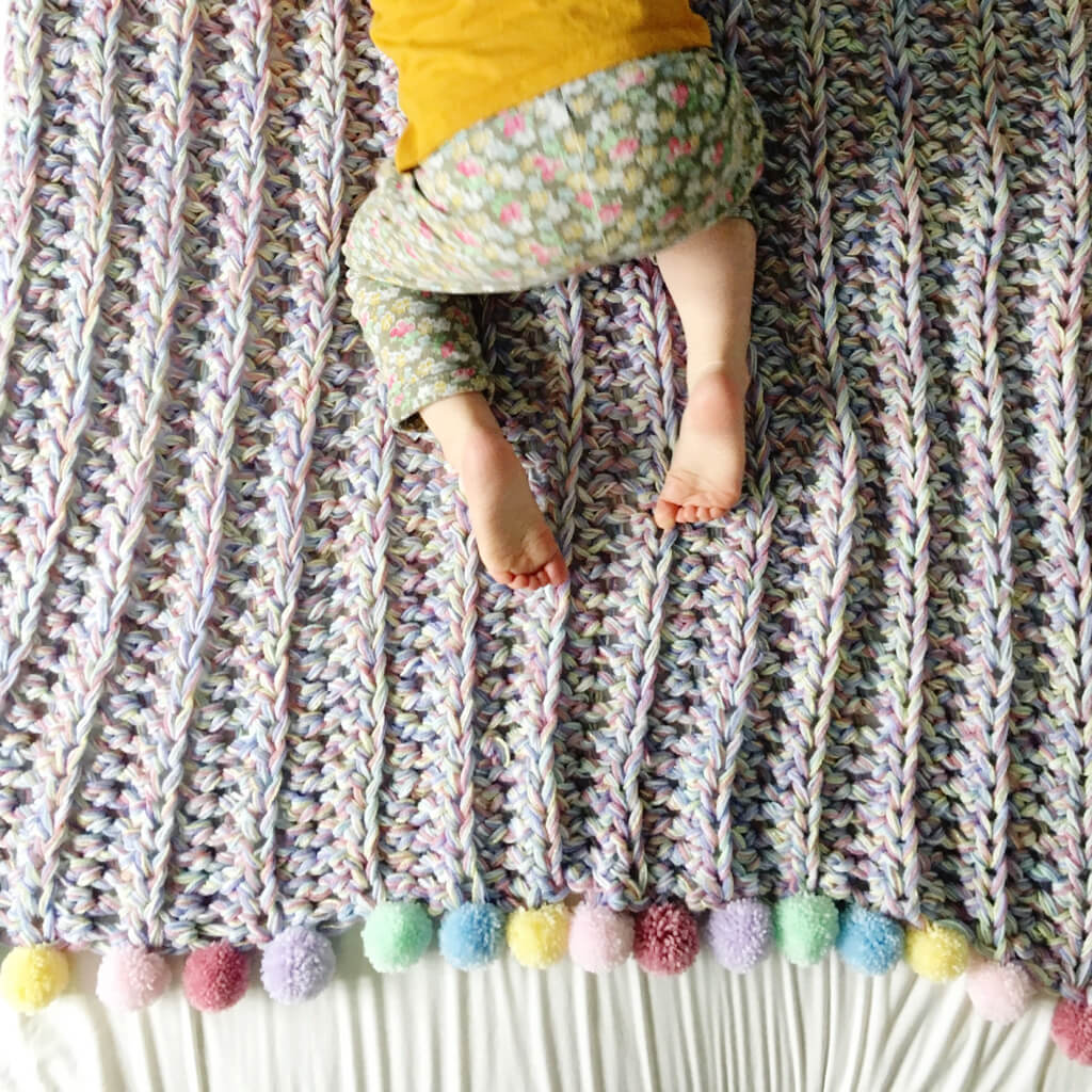 Crochet Rainbow Blanket and Cushion Crochet Pattern
